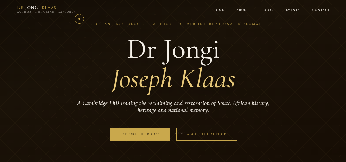 Dr Jongi Klaas website preview