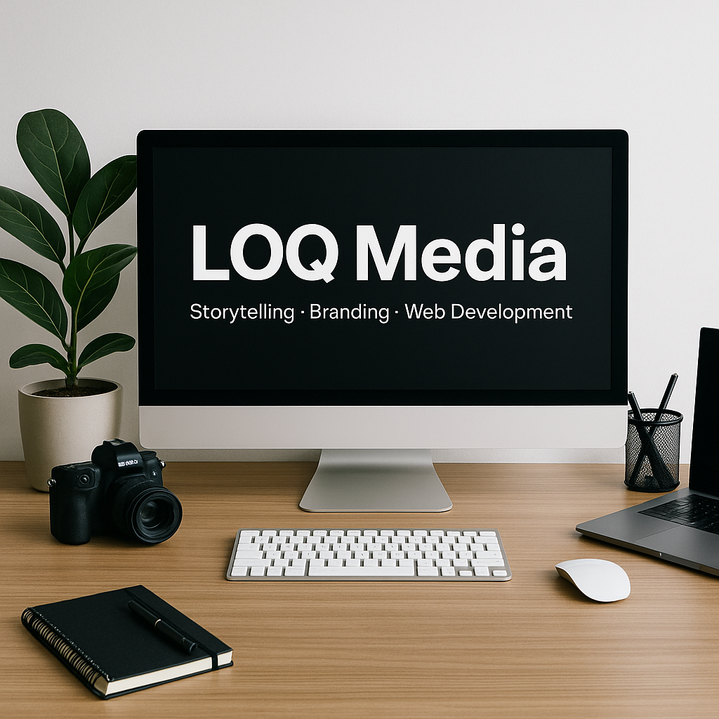 Branding and logo design planning workspace